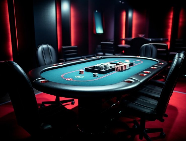 Live dealer studio setup with multiple camera angles and professional lighting